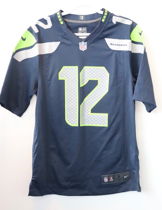 Nike Tops - Nike Seattle Seahawks NFL FAN #12 Jersey Navy S
